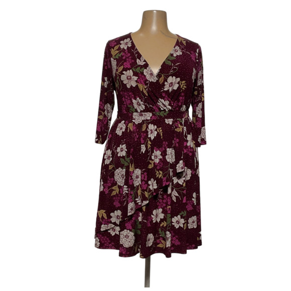 torrid Dresses & Skirts - Women's Torrid Plus-Size Multicolor Blouson Knee Length Dress
